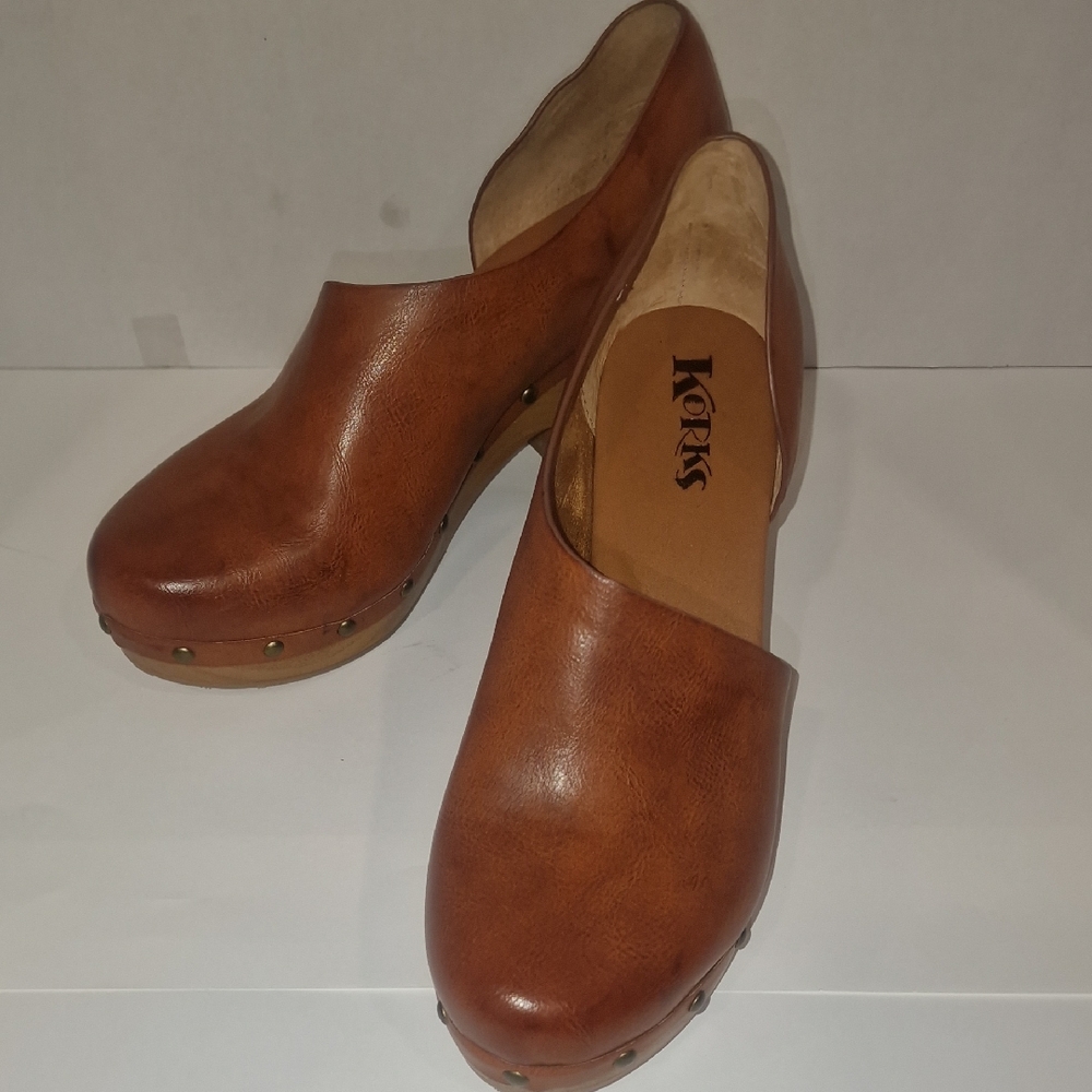 Kork-Ease Women's Brown Leather Mules